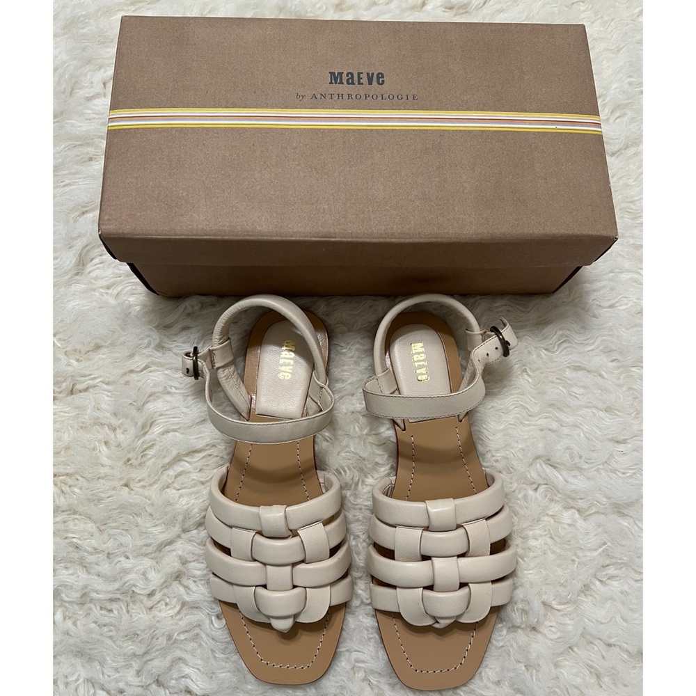 Maeve Anthropologie Woven Puff Sandal